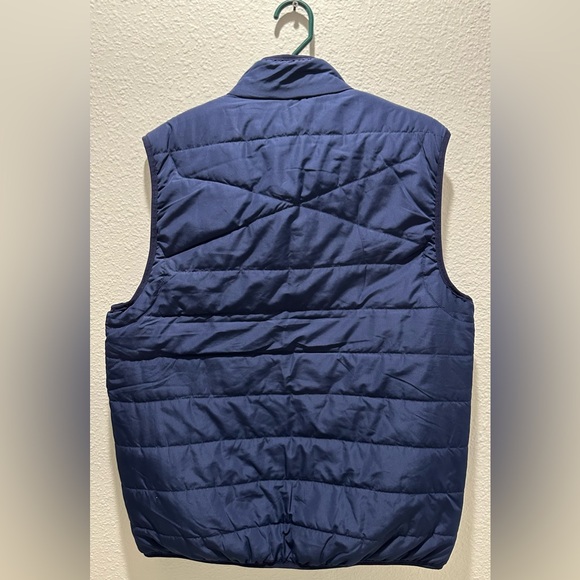 Chaps Quilted Packable Vest - Navy / Navy Embroidery / Royal Blue, Medium - Picture 2 of 8